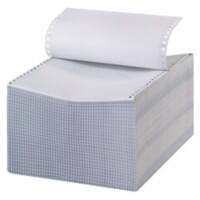 Papier listing Niceday Endless A4+ longitudinal 56/53/57 g/m² 305 mm (12") x 240 mm Blanc 600 feuilles