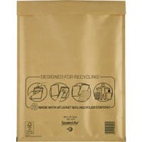 Pochettes d'envoi Mail Lite H/5 270 (l) x 360 (H) mm Bande adhésive Jaune/doré 50 Unités