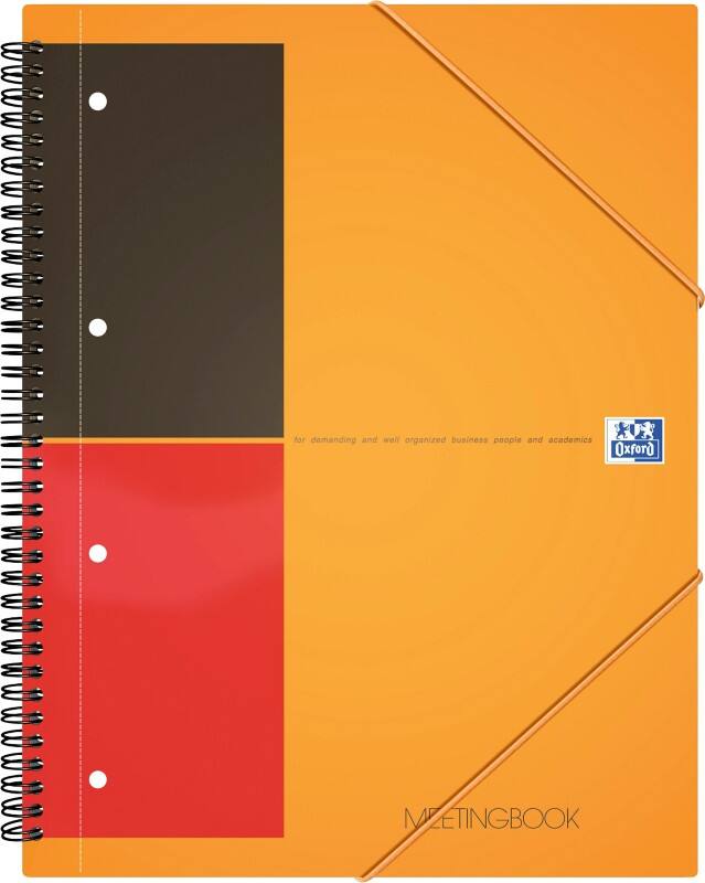 Cahier OXFORD International A4+ Ligné Reliure en spirale PP (Polypropylène) Orange 160 Pages 80 Feuilles