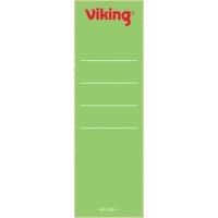 Étiquettes pour dos de classeur Viking 60 mm Vert Courtes 10 Unités