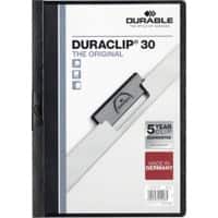 Farde à clip DURABLE Duraclip A4 Noir Polypropylène Dos : 3 mm