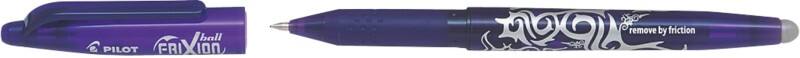 Stylo roller Pilot FriXion Ball Non rétractable Violet 0,35 mm Moyen Conique Rechargeable 50% Recyclé