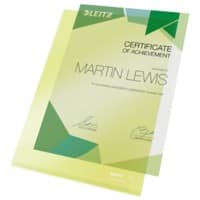 Leitz Super Premium Pochettes coin A4 Jaune PVC (Polychlorure de vinyle) 150 microns 100 Unités