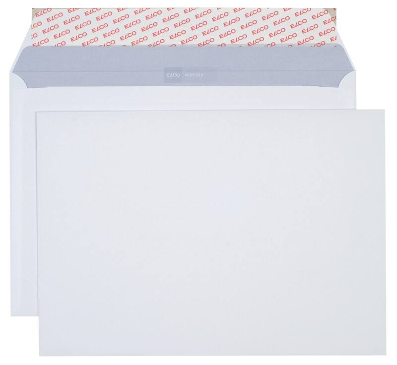 Enveloppes Elco Classic Sans fenêtre C4 324 (l) x 229 (h) mm Bande adhésive Blanc 120 g/m² 250 Unités