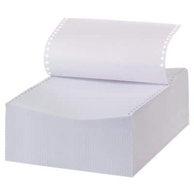 Papier listing Niceday A4 60 g/m² 240 mm x ca. 305 mm (12") Blanc 1000 feuilles