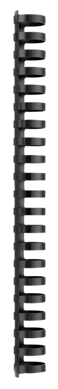 Reliures à anneaux Plastique GBC Noir 25 mm 225 Feuilles A4 50 Unités