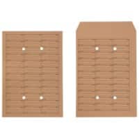 Enveloppes pour courrier interne Sans fenêtre C4 229 (l) x 324 (h) mm Boucles Brun 110 g/m² 250 Unités