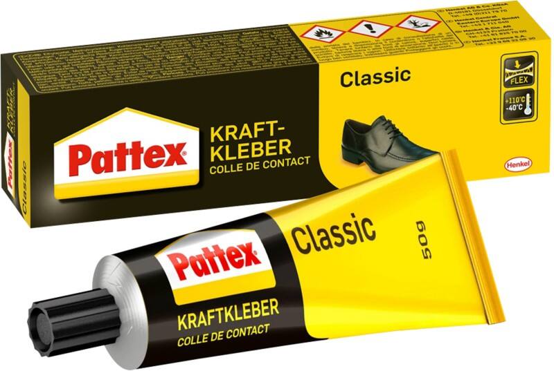 Colle super glue Pattex Permanente Gel Jaune, noir PCL3C