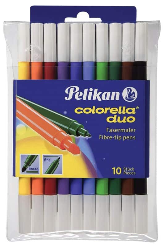 Feutre Pelikan 1 - 2 mm Moyen Assortiment C407 10 Unités