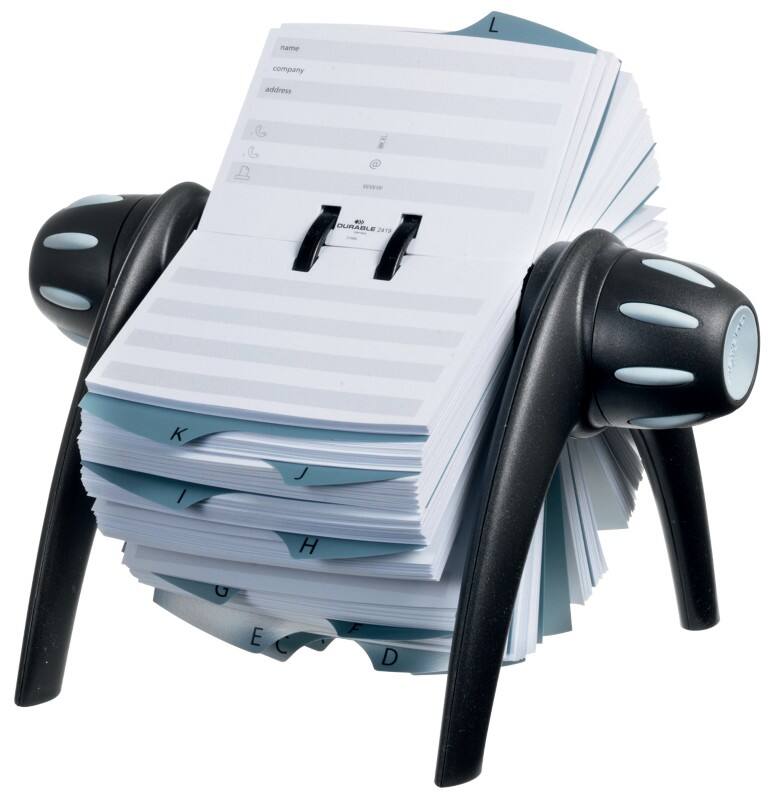 Fichier rotatif DURABLE Telindex Plastique Gris, noir