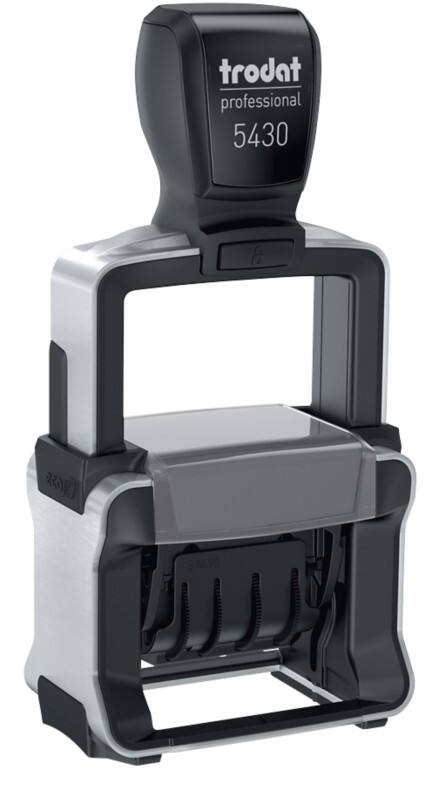 Tampon dateur Trodat 5430 Bleu, rouge 7,3 x 3,7 x 14,5 cm