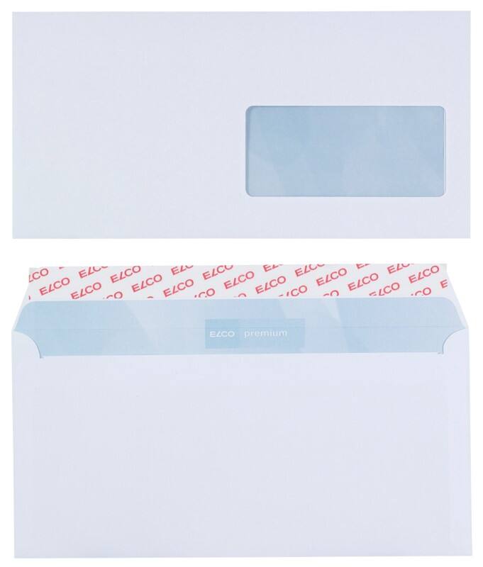 Enveloppes Elco Office Avec fenêtre C6/5 229 (l) x 114 (h) mm Bande adhésive Blanc 80 g/m² 200 Unités