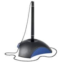 Stylo à bille sur socle HAN DELTA Non rétractable - Moyen Noir