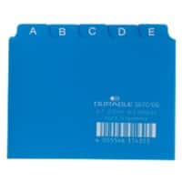 Fiches index alphabétique DURABLE A-Z Bleu 10,5 x 7,4 cm 25 Unités