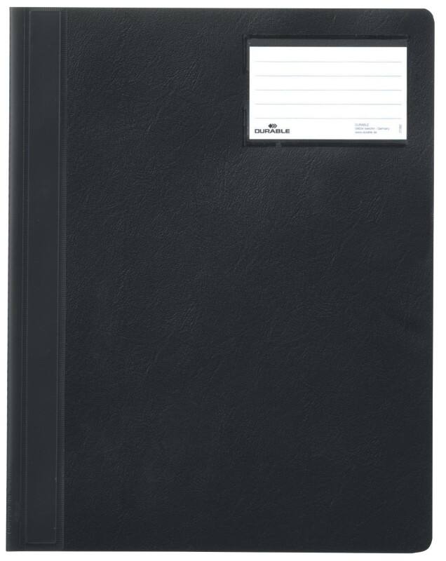 Farde à lamelle DURABLE Duralux A4+ Noir Uni Plastique