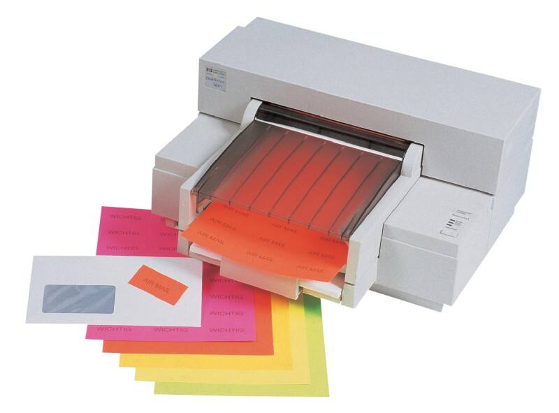 Étiquettes multifonctions herlitz VIK-541-RT Adhésif Rouge fluo 70 x 36 mm 24 Feuilles de 25 Étiquettes