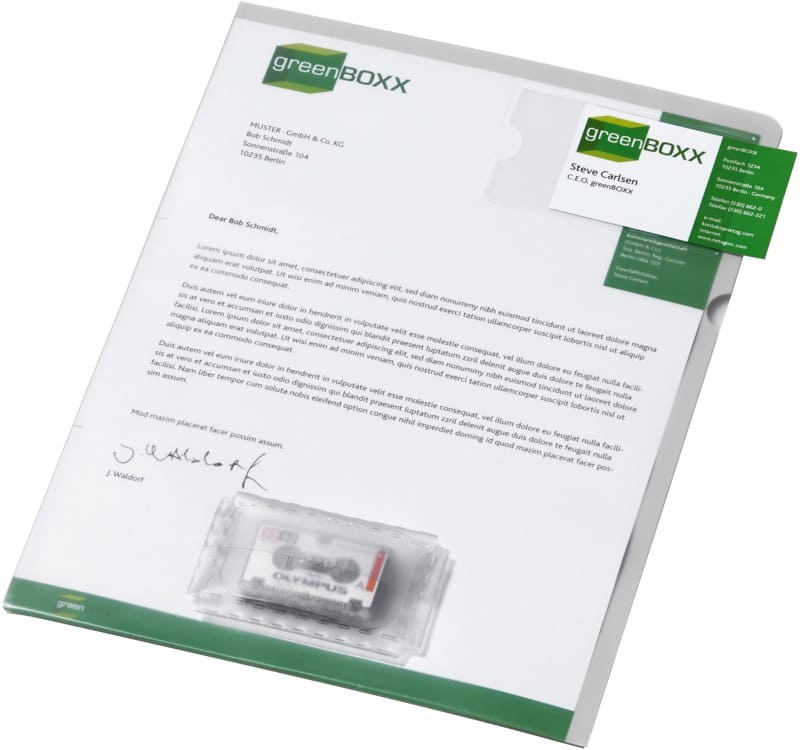 Pochette pour documents DURABLE A4 Beige, transparent Plastique 11 Perforations