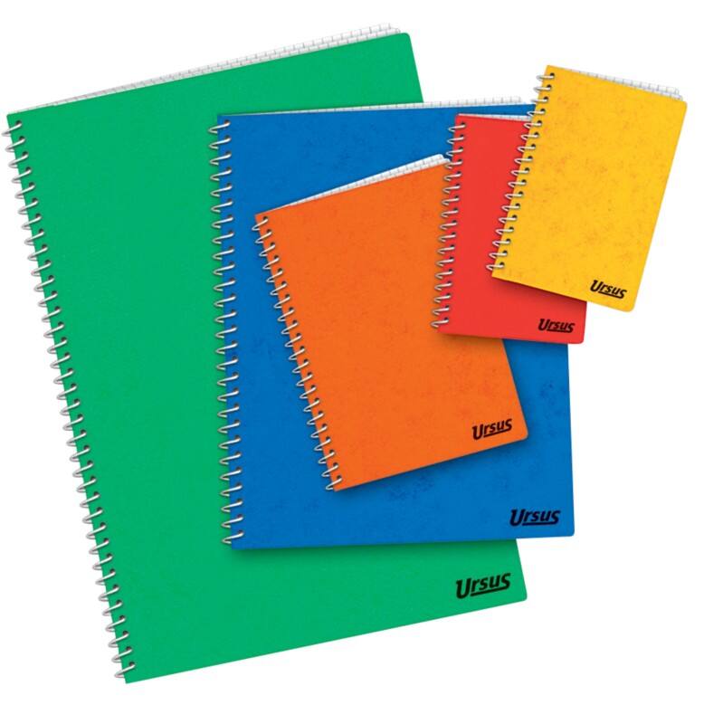 Cahier Ursus Style A6 Quadrillé Reliure à spirale Carton pressé Assortiment Sans perforation 96 pages 48 feuilles 10 unités