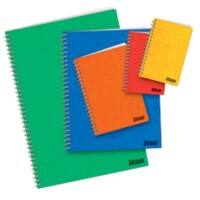 Cahier à spirales Ursus A6 Assortiment Couverture pressboard Quadrillé 48 feuilles Paquet de 10
