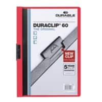 Farde à clip DURABLE DURACLIP 60 Feuilles A4 Rouge