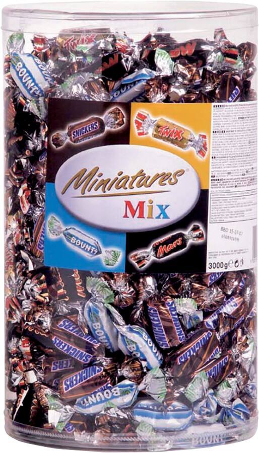 Assortiment de mini barres chocolatées Celebrations Miniatures Mix 3 kg