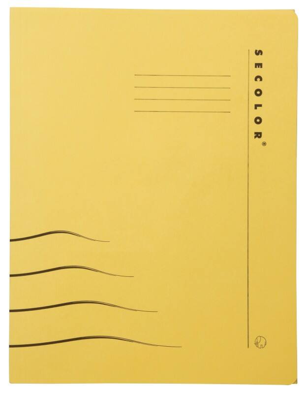 Farde à clip Djois Secolor A4 Jaune Carton