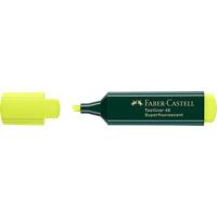 Surligneur Faber-Castell Superfluorescent Jaune Pointe moyenne Biseautée 1 - 5 mm Rechargeable