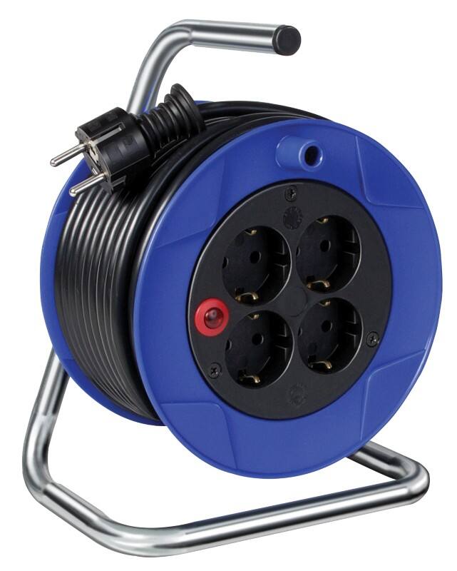 Enrouleur de câble électrique brennenstuhl Kompakt 4 prises