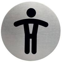 Pictogramme DURABLE PICTO Toilettes pour hommes Autocollant Acier inoxydable 8,3 x 8,3 cm 4905