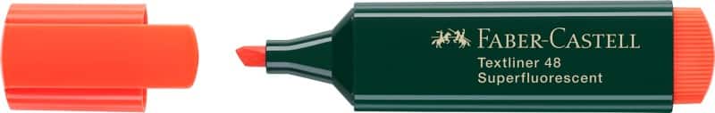 Surligneur Faber-Castell Textliner 48 Orange Moyen Biseauté 1 - 5 mm Rechargeable