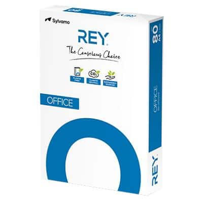 Papier imprimante Rey Office A4 80 g/m² Lisse Blanc 500 Feuilles