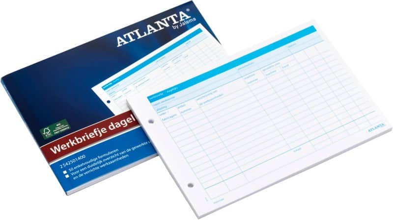 Carnet de comptes rendus Djois Atlanta A5 Ligné Perforé 50 Pages 2542501400 50 Feuilles