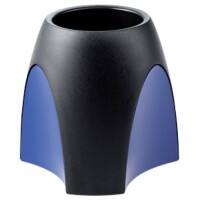 Pot à crayon HAN Delta Noir, bleu 9,9 x 9,9 x 9,4 cm