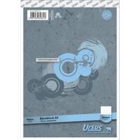 Bloc-notes Ursus Gris A5 Reliure supérieure Couverture en papier Ligné 50 feuilles