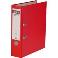 Classeur à levier ELBA Large Rado Brilliant A4 80 mm Rouge 2 Anneaux 100022616 Plastique