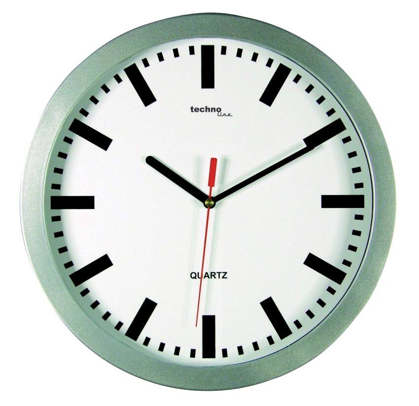 Horloge murale TechnoLine WT 7800 30 x 4 cm Argenté