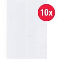 Pochette pour cartes visite KANGARO A4 Transparent 120 microns Polypropylène 23 perforations K-18006 10 Unités
