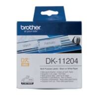 Étiquettes multifonction Brother DK-11204 d’origine Autocollantes Blanc 17 x 54 mm 400 Étiquettes