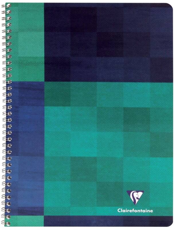 Cahier à spirales Clairefontaine METRIC A5+ Quadrillé Reliure spirale Carton laminé Assortiment 100 Pages 50 Feuilles