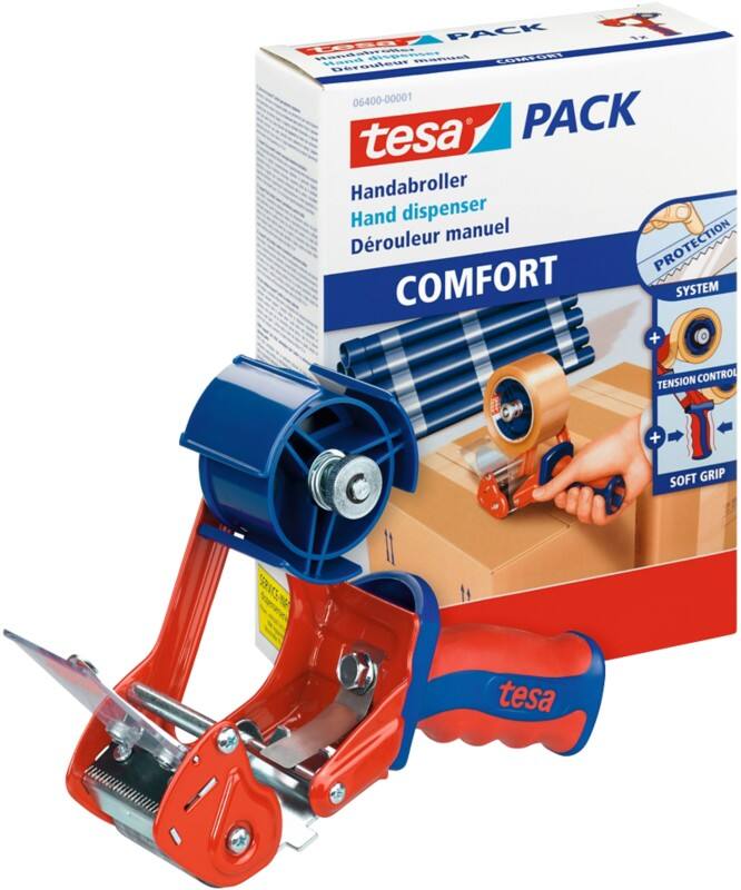 Dévidoir tesa tesapack Comfort Bleu, Rouge 60 mm (l) x 2,2 m (L) 6400