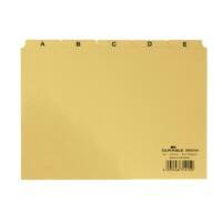 Fiches index alphabétique DURABLE A-Z Jaune 21 x 14,8 cm 25 Unités