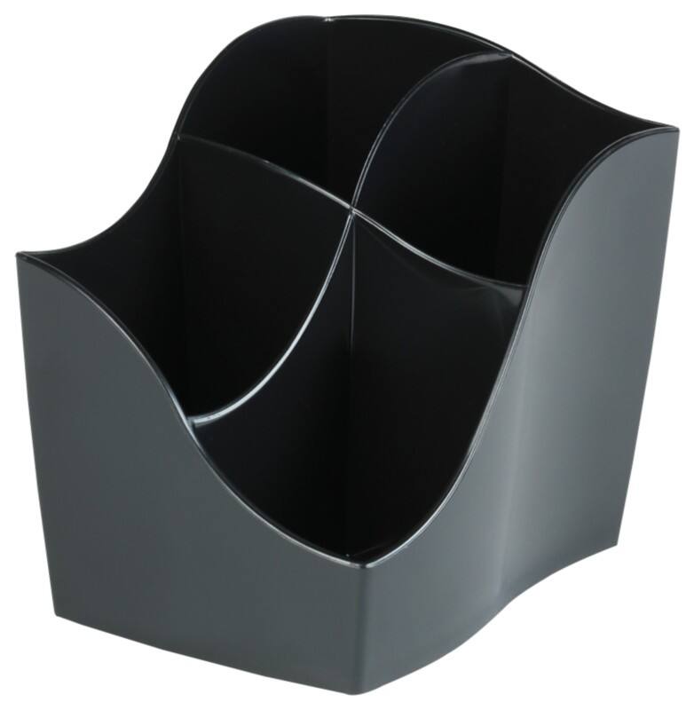 Pot à crayons CEP Ellypse Noir 11,8 x 8,9 x 9,8 cm