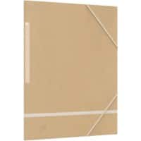 Farde à 3 rabats OXFORD Touareg 100200679 A4 Carton Élastique Beige 24 x 32 cm