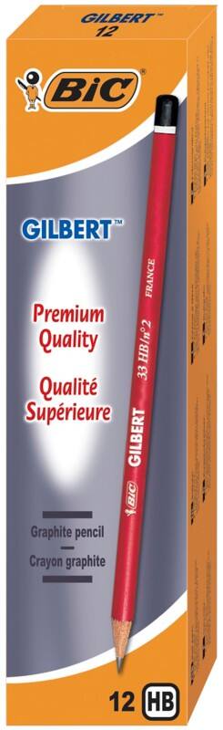 Crayon BIC Gilbert HB Gilbert 12 Unités