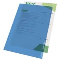 Leitz Standard Pochettes coin A4 Bleu PP (Polypropylène) 130 microns 100 Unités