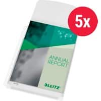Pochettes perforées à soufflet Leitz Premium 4757 A4 avec rabat mat PVC 11 trouts 170 microns 5 unités