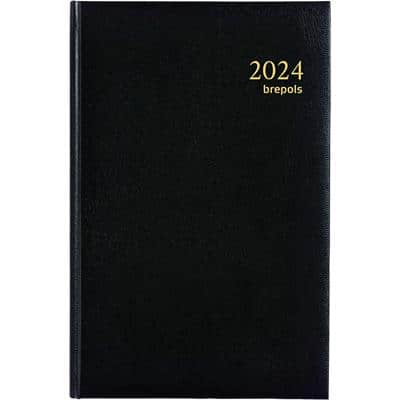 Agenda Brepols Saturnus 2025 Spécial 1 Jour par page Allemand, Anglais, Français, Néerlandais Noir 0.216.1256.01.6.0