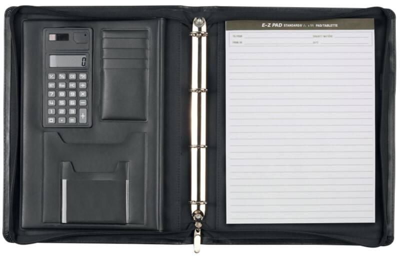 Trieur Monolith Deluxe Zip A4 Similicuir Noir 2827