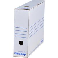 Boîte d'archivage Niceday A4 blanc (8cm) - 10 unités