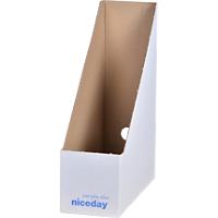 Porte-revues Niceday A4 Blanc Carton 32 x 10 x 26 cm 10 unités